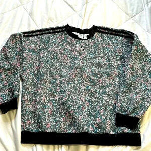 Adidas Sweatshirt Primegreen Sleek Spacer Mesh Top Women's Size large